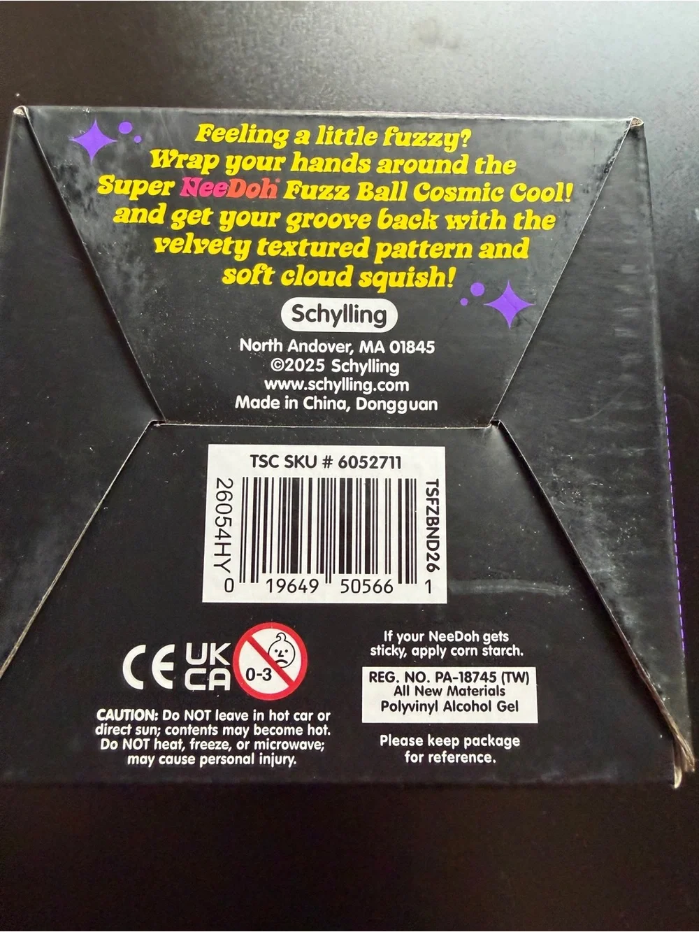 New NeeDoh Schylling Super Size Jumbo Fuzz Ball Purple 4